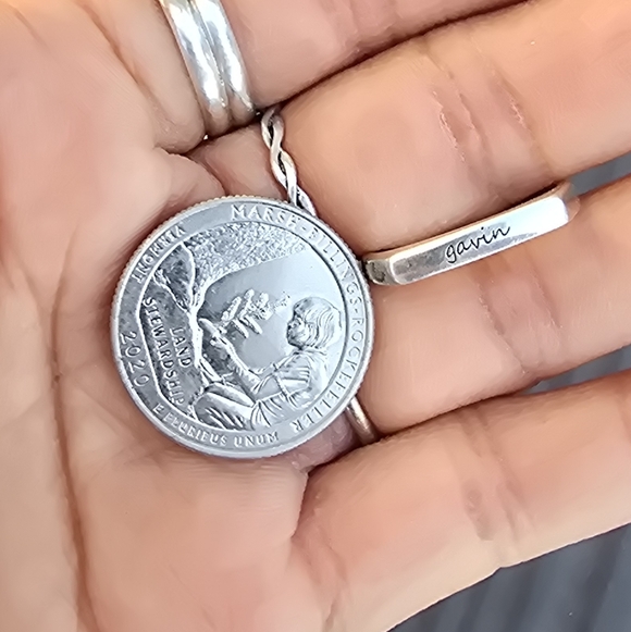 Sterling silver 925 "gavin" script personalized name ring - Picture 10 of 16